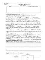 Bai kiem tra ly 9 (Tiet 19) co ma tran