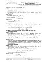 ĐỀ THI THỬ ĐẠI HỌC LẦN 2 NĂM 2010 MÔN TOÁN KHỐI A