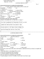 a fifteen-minute test (two test)