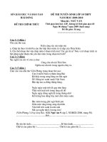 Đề thi vào THPT  của tỉnh Hải Dương 2009-2010