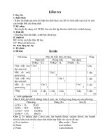 đề kiểm tra lần 1 có ma trận