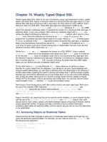 Weakly Typed Object SQL