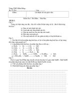 Kiểm tra 1tiet hoa 8