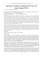 Approaches to Establish a Modeling WWTP with a Case Study in Qinghe WWTP