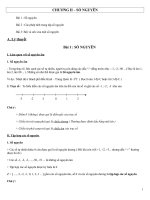 Toán 6 - Chương II - Đại số