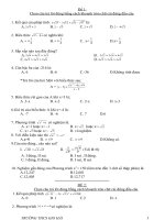 CỦNG CỐ KIẾN THỨC TOÁN 9