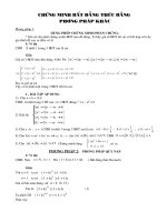 Chuyên đề chứng minh BĐT ( Luyện thi Đại Học)