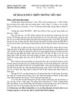 Kế hoạch phát triển trường tiểu học