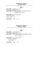 ĐỀ KIỂM TRA SỐ HỌC 6 (bài số 1)-Năm học :10 - 11