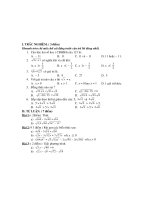 ĐỀ KIỂM TRA 1T K9