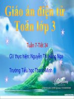 Toán 3: Tiết 33