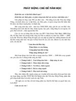 Phát động chủ đề năm học.