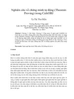Nghiên cứu về chứng minh tự động (Theorem Proving) trong CafeOBJ