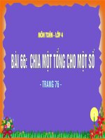 Chia một tổng cho một số