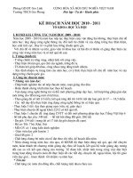 ke hoạch nam hoc 2010 - 2011 tổ khxh