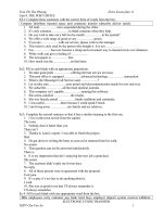 Giáo án tự chọn 11- unit 9