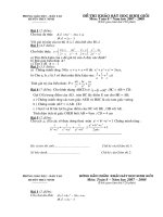 đề thi - đáp an HSG lớp 8 huyện trực ninh năm  học 2007-2008