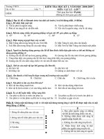 đề KT HKI lý 7chuẩn mới