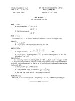 DE VA DA THI VAO 10 VUNG TAU NAM HOC2009-2010