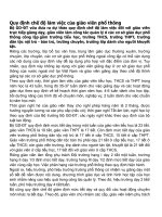 Quy định chế độ làm việc của giáo viên phổ thông