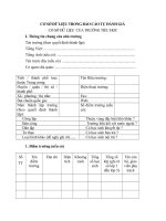 Cơ sở dữ liệu tự đánh giá trường tiểu học