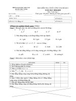 Bài kiểm tra CL GD I