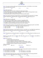 LIPIT (đại học và cao đẳng 2007-2009 + BT tự luận)