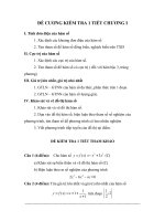 Đề cương ktra 1 tiết C1 giải tích 12