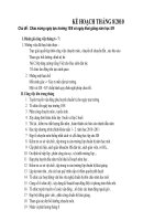 Kế hoach thang 8 , tháng 9 / 2010 -2011