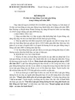 Kế hoạch ATGT 6 tháng cuối năm 2009