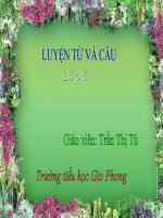 Luyện từ và câu lớp 3