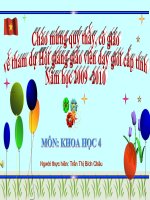 Động  vật cần gì để sống?