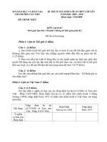 ĐỀ & ĐÁP ÁN TUYỂN SINH 10 CHUYÊN SỬ (08-09)