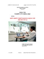 Đồ án điều khiển thiết bị bằng giọng nói truyền từ xa   luận văn, đồ án, đề tài tốt nghiệp 