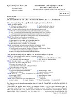 ĐỀ THI TUYỂN SINH ĐẠI HỌC NĂM 2013 Môn: TIẾNG ĐỨC; Khối D mã đề 647 