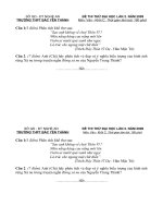 Đề thi thử ĐH lần 2 -2009. Văn C