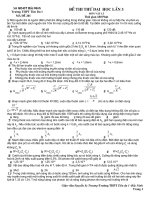 Đề THI THử DạI HọC LầN 3 MÔN vật lí