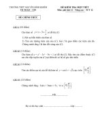 De KT Chuong I Giai tich 12 NC (2010-2011)