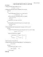 Chuên đề tiếp tuyến của đường cong(lớp 12)