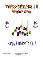 Happy Birthday To You