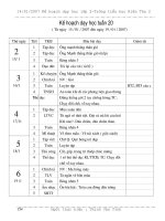 Tuần 20 lớp 2 SN