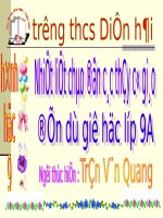 Tiet 11: Một số hệ thức về cạnh và góc trong tam giác vuông