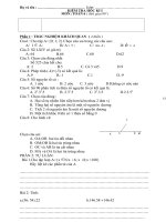 Kiem tra HK 1 Toan 6