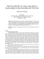 Thuế thu nhập đối với công ty hợp danh và  doanh nghiệp tư nhân theo pháp luật Việt Nam