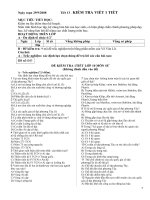 Kiểm tra 1 tiết học kỳ 1