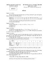 Đề thi Toán 7- đáp án