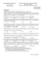 ĐỀ THI TUYỂN SINH CAO ĐẲNG NĂM 2009 Môn: VẬT LÍ; Khối: A mã đề   458 