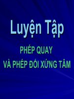 Bài tập: Phép quay và phép đối xứng tâm