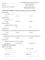 ĐỀ KHẢO SÁT HỌC SINH GIỎI TOÁN + TV LỚP 3 ĐẦU NĂM