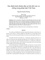 Xác định trách nhiệm dân sự liên đới của vợ  chồng trong pháp luật Việt Nam